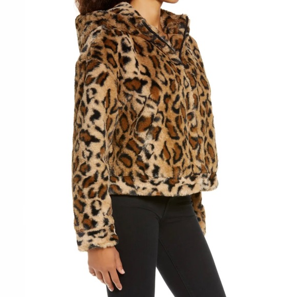 UGG Leopard Faux Fur Mandy Hoodie - Picture 4 of 16